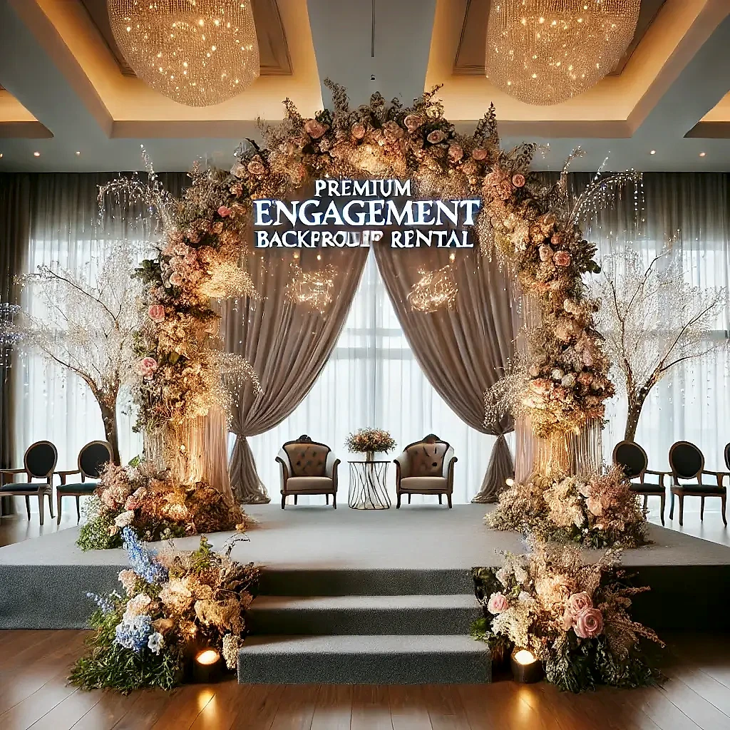 Engagement Backdrop Rental
